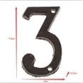 thumbnail image 3 of Números De Direcciones De Hierro Forjado 3 , Con Tornillos En Negro, Bricolaje Innovador BLESIY Letreros de casa de metal, 3 of 8
