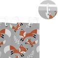 thumbnail image 5 of FREEAMG Fox Shower Curtain Waterproof Fabric Bath Curtain with Hooks for Bathtub Bathroom Decor, 60 x 72 Inch, 5 of 6