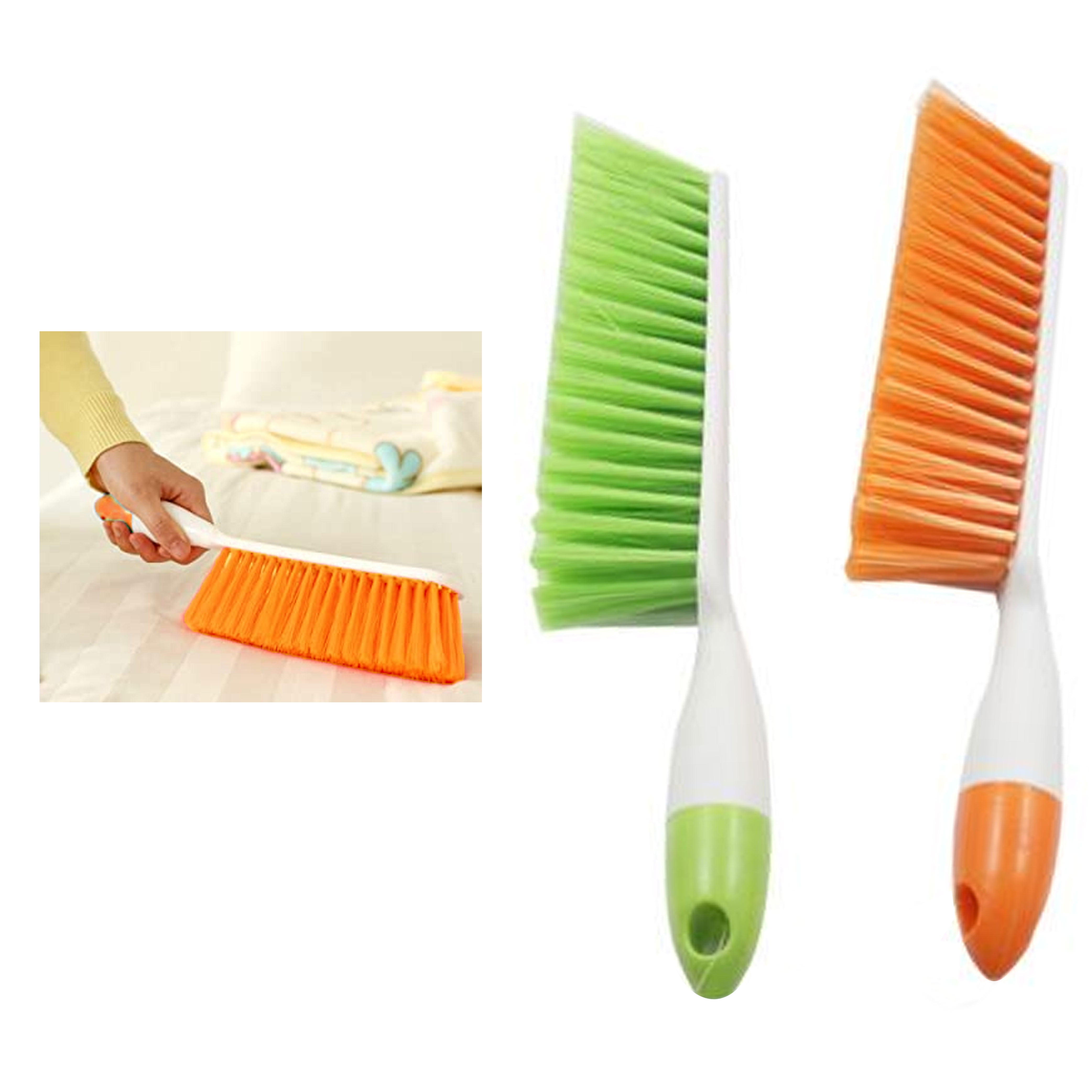 7 in 1 Shower Cleaning Brush & Microfibre Duster, Wish Scrubber Brush with  52'' Extendable Long Handle Stiff Bristles Scouring Pads for Cleaning