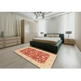 thumbnail image 5 of Ahgly Company Machine Washable Indoor Rectangle Abstract Orange Red Area Rugs, 5' x 8', 5 of 7
