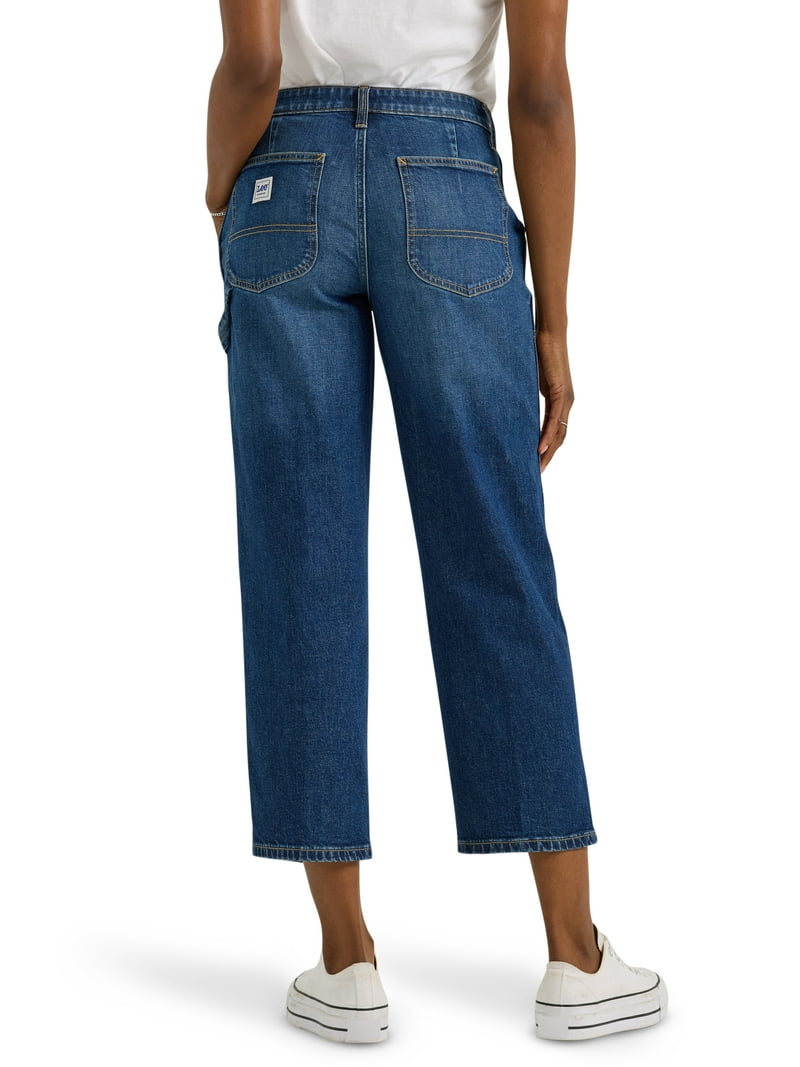 lee Lee® Women's Heritage Slim Straight Carpenter Crop Pant - Walmart.com