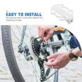 thumbnail image 7 of WRISTBIQUE White Steel Rear Footrests for Mountain Bikes, Nonslip Design Passenger Foot Pegs for Bike Riding, 7 of 7