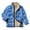 Blue Tropical Monstera Hibiscus, variant on Ocean Wave Print Full Zip Jacket for Girls Boys No Hood Loose Sweatshirt 2026 Zip up Y2k Jackets Coat Casual Long Sleeve Outerwear Fall Winter Jackets with Pockets, 4 Years