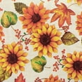 thumbnail image 3 of Sunflower Harvest Elasticized Table Cover, 45" - 56" dia. Round, 3 of 5