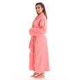 thumbnail image 2 of Just Love Velour Robe Bath Robes for Women Maxi Length (Coral, Small), 2 of 3