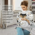thumbnail image 4 of Haiem Funny Animals Series Baby Nursing Cover & Nursing Poncho - Multi Use Cover for Baby Car Seat Canopy, Stroller Cover, 360°Full Privacy Breastfeeding Coverage, 4 of 9