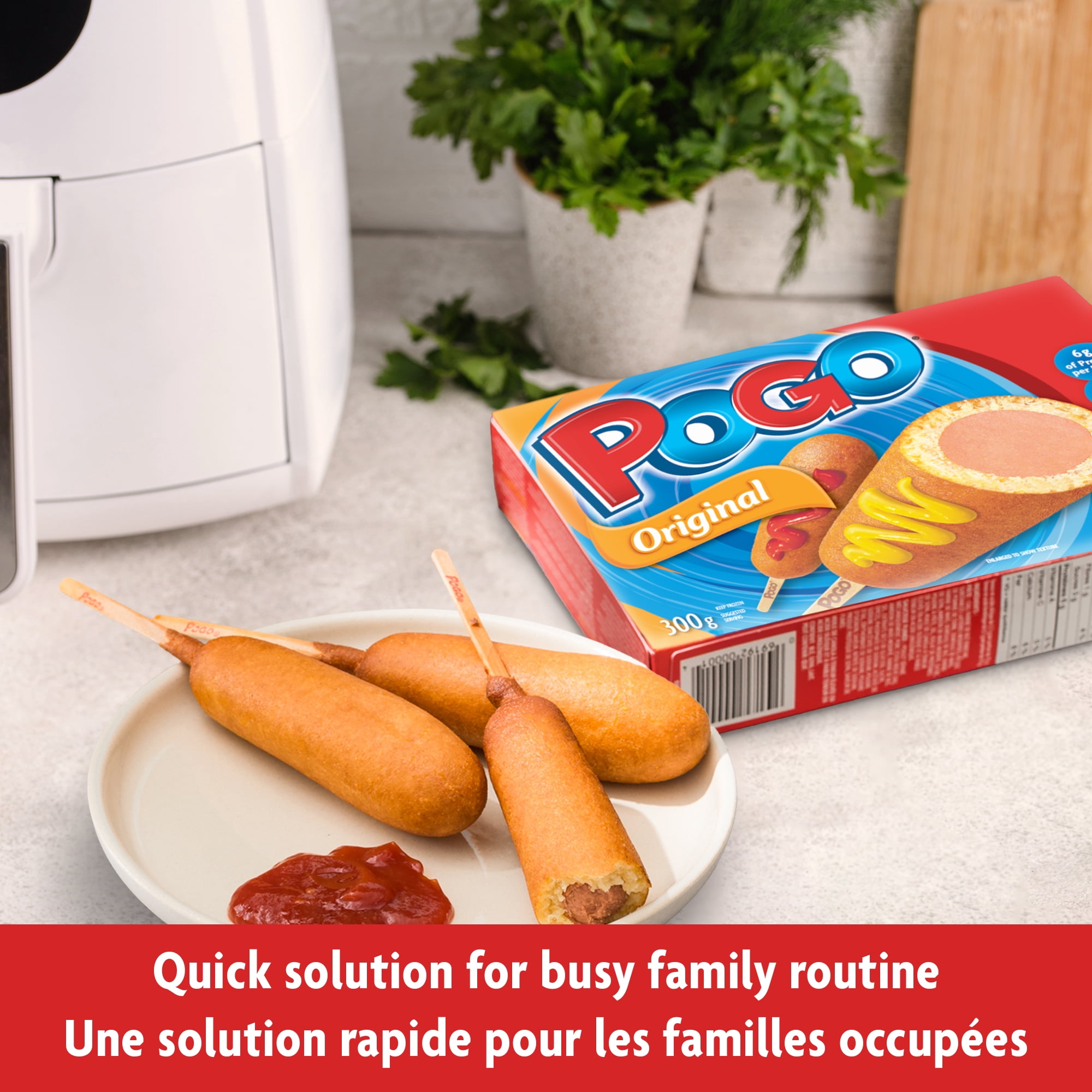 POGO® All Beef corn dogs 8-pack, 600 grams, Prepared in Canada, 600 g