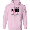 thumbnail image 2 of Inktastic Breast Cancer Awareness Get Your Pink on Adult Hoodie Sweatshirt, 2 of 4
