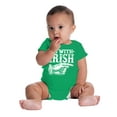 thumbnail image 4 of St Patricks Day I'm With Irish Romper Boys or Girls Infant Baby Brisco Brands 12M, 4 of 6