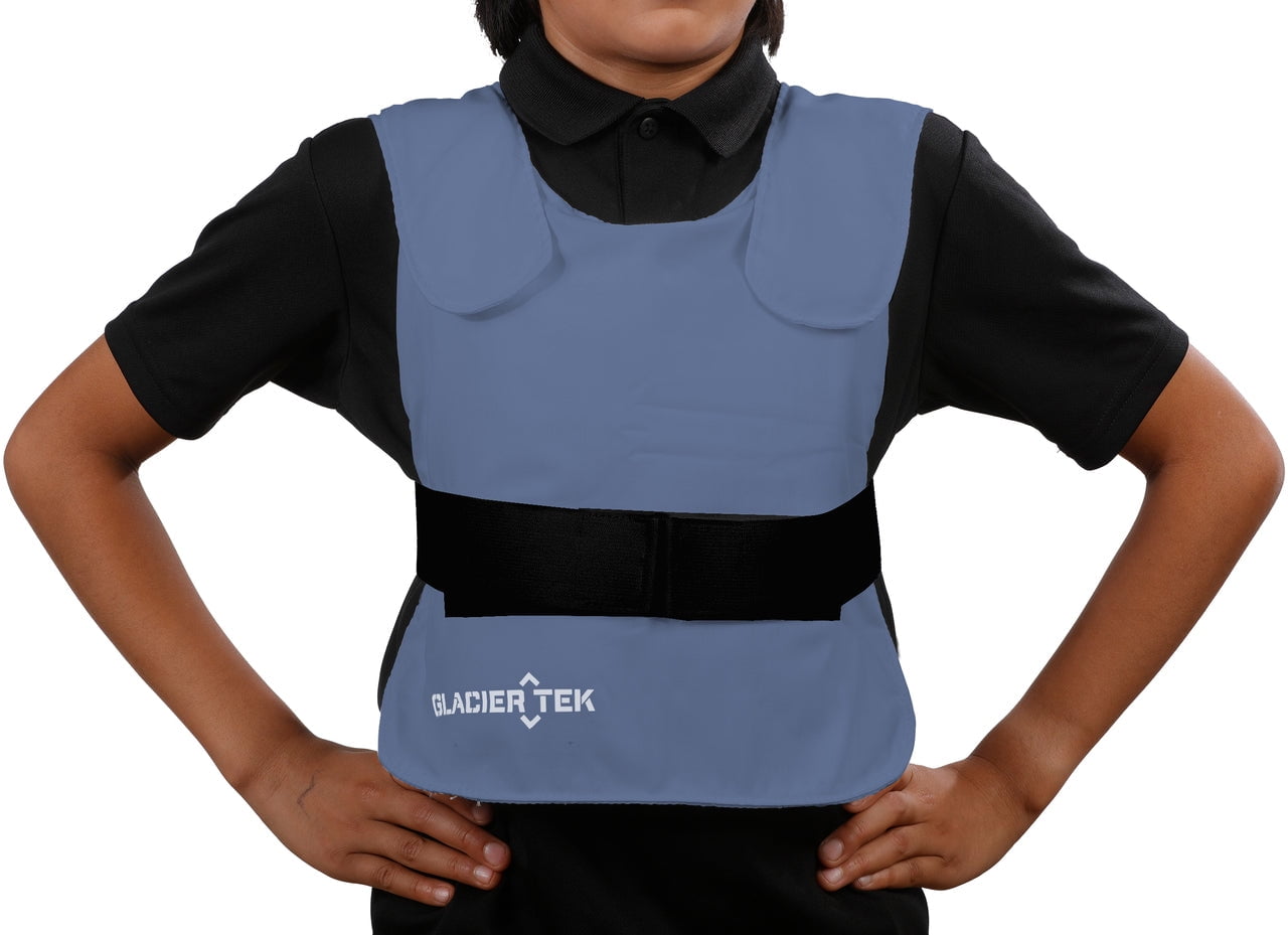 Children's Cooling Vest with Set of 4 Cool Packs - Maintains 59 Degrees for up to 2.5 Hours