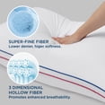 thumbnail image 3 of Bedsure Pillows Standard Size Set of 2 - Fluffy Standard Pillows 2 Pack, Bed Pillows for Sleeping Hotel Quality Gusseted Pillow with Down Alternative for Back,Stomach,or Side Sleeper, Machine Washable, 3 of 6