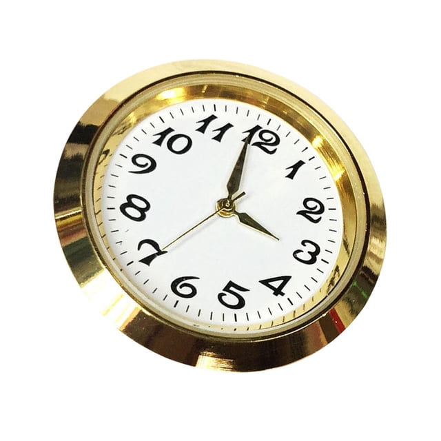 Inserto de Reloj de 36 Mm (1-7/16") con Números Arábigos. Diámetro de La Esfera: 35 Mm (1-3/8"). Piezas para Reparación de Relojes de Oficin Dorado
