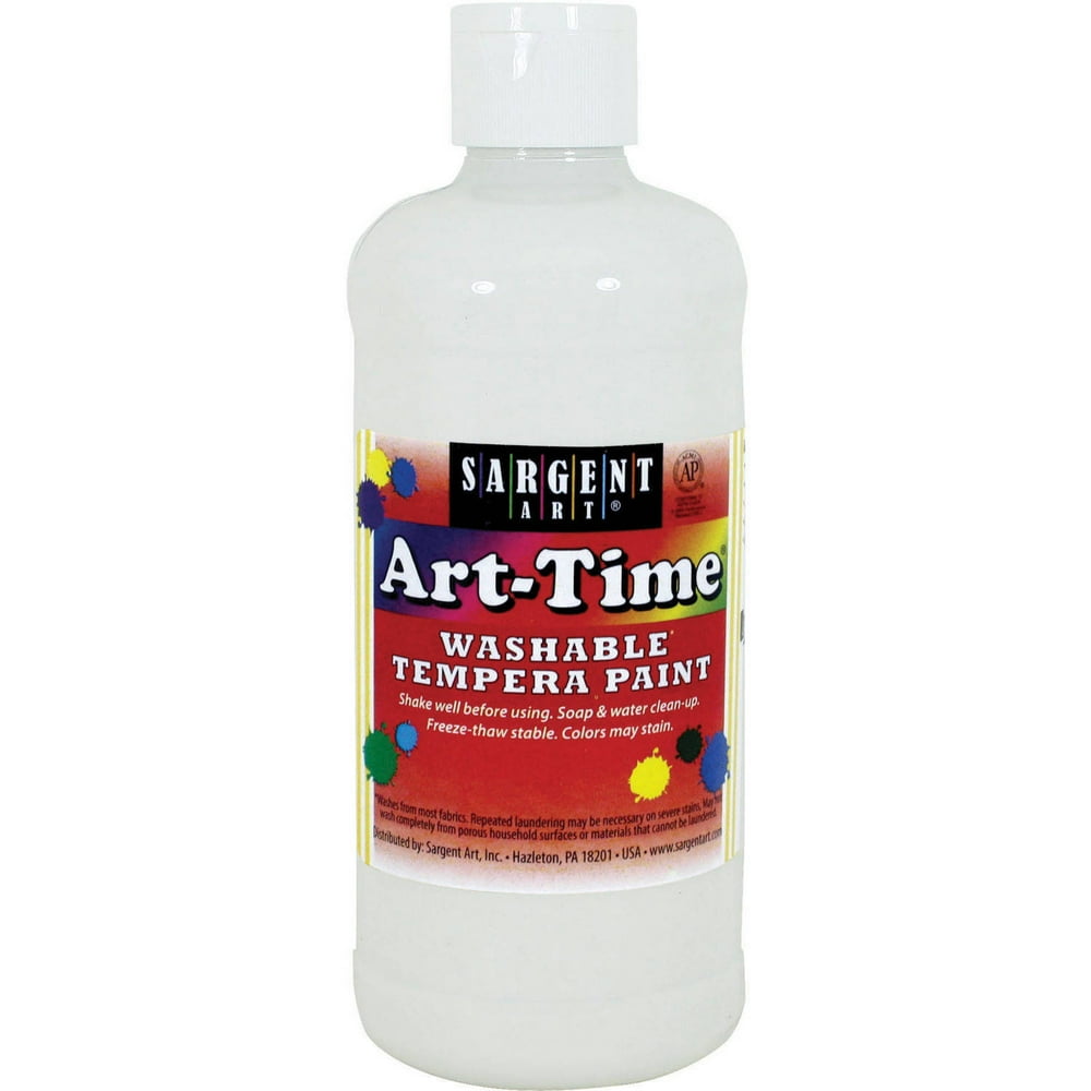 Sargent Art White Tempera Paint, 16 Oz.