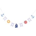 thumbnail image 2 of de 2 banderines de tela náutica, carteles, guirnaldas, decoraciones para habitación de niños, decoración de en hogar, 2 of 9
