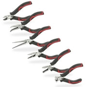 Hyper Tough 6-Piece Mini Pliers Set with Soft Grip Handles, Gift for Mom