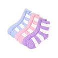 thumbnail image 2 of TeeHee Women's Warm Winter Cozy Fuzzy Slipper Socks 6 Pair Pink Lt. Blue Lilac, 2 of 3