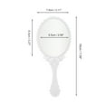thumbnail image 2 of Unique Bargains 2pcs Delicate Handheld Mirror for Personal Grooming and Travel White, 2 of 5