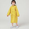 thumbnail image 5 of Toddler Kids Waterproof Raincoat Toddler Kids Boys Girls Solid Color Rainwear Children Raincoat with Hooded Jacket Coat Hoodies Breathable Kids Rain Jackets,Yellow,1-5 Years, 5 of 7