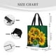 thumbnail image 3 of Fotbe Sunflowers in Bucket Bolsa Tote con Estampado para Mujer, Bolsos con Cremallera, Bolsa de Hombro Casual de Gran Capacidad con Bolsillos Internos, 3 of 7