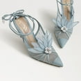 thumbnail image 7 of Sam Edelman Aura Robin Egg Blue Tie Up Pointed Toe Stiletto Heeled Dress Sandals (Blue Tulle, 8), 7 of 7