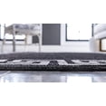 thumbnail image 4 of Unique Loom Athens Collection Classic Geometric Modern Border Design Area Rug, 3 ft 3 in x 5 ft 3 in, Charcoal/Beige, 4 of 6