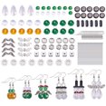 thumbnail image 2 of BUZIFU BUZIFU 1 Set Christmas Earring Making Kits Crystal Bead Jewelry Making Supplies Glass Christmas Drop Dangle Earrings for DIY Snowman Earrings, Angel Earrings and Other Christmas Theme Earrings, 2 of 7