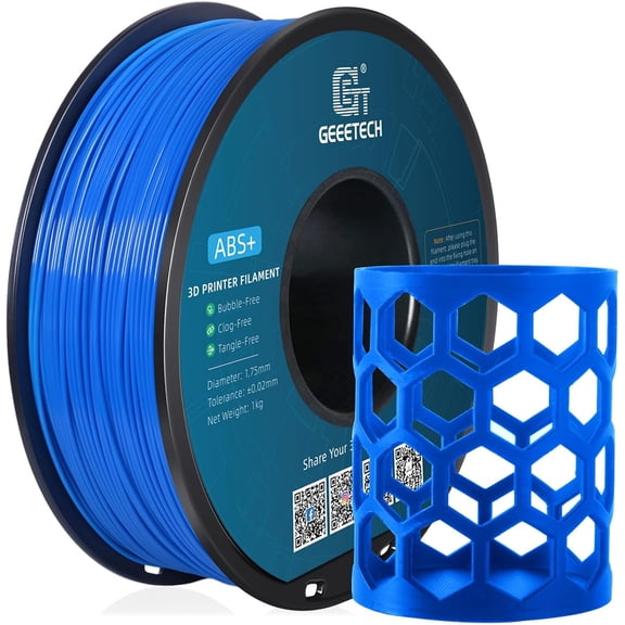 Geeetech ABS Filament 1.75mm Blue 3D Printer Filament 1kg(2.2lbs), Neatly Wound ABS Filament, Dimensional Accuracy /- 0.03 mm, Fit Most FDM 3D Printers