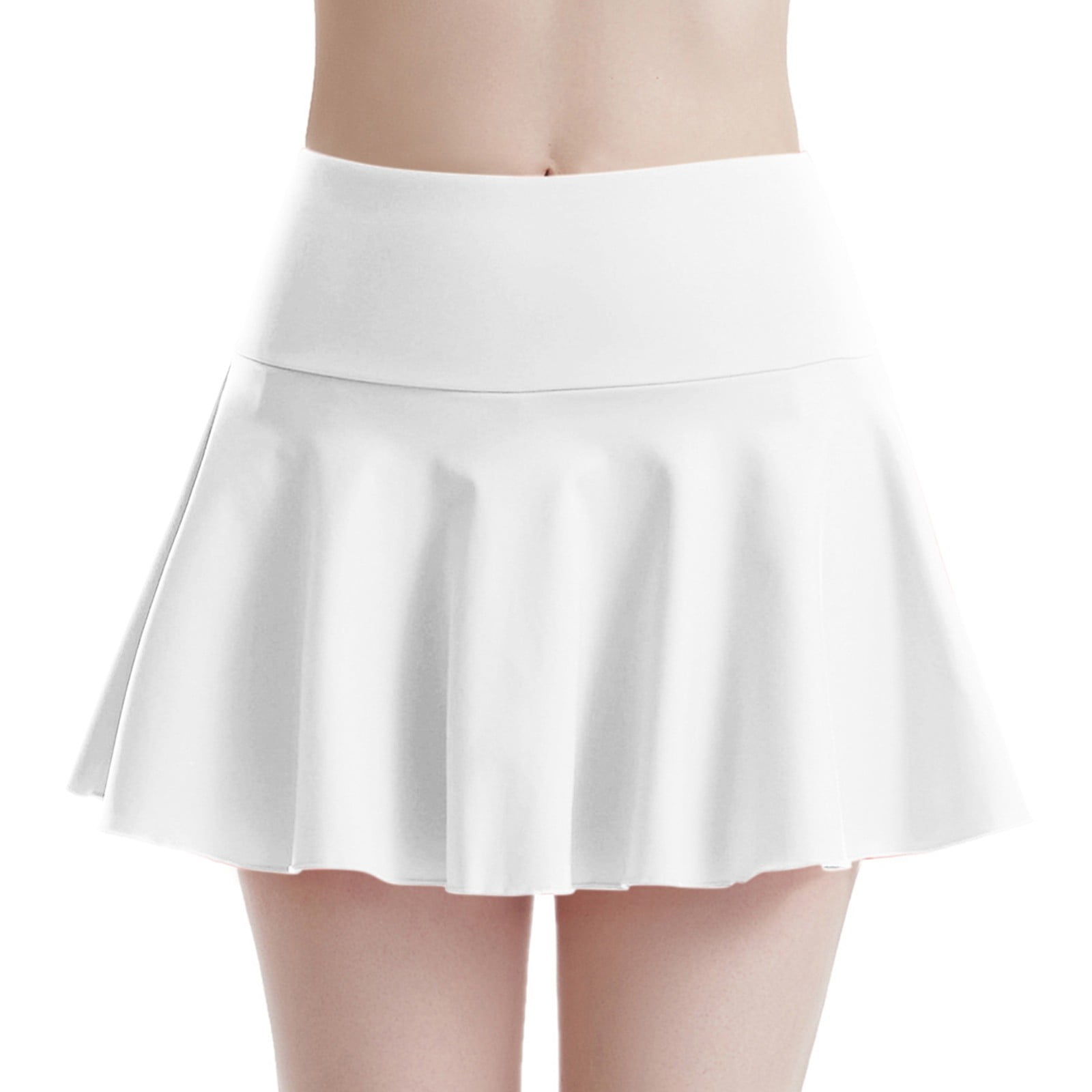 High waisted white silk skirt 2025