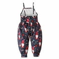 thumbnail image 4 of Edvintorg 1-6Years Baby Rompers Girl Christmas Clearance Cute Print Printing Sling Sleeveless Backless Romper Jumpsuit Christmas Gifts Children's Clothing, 4 of 7