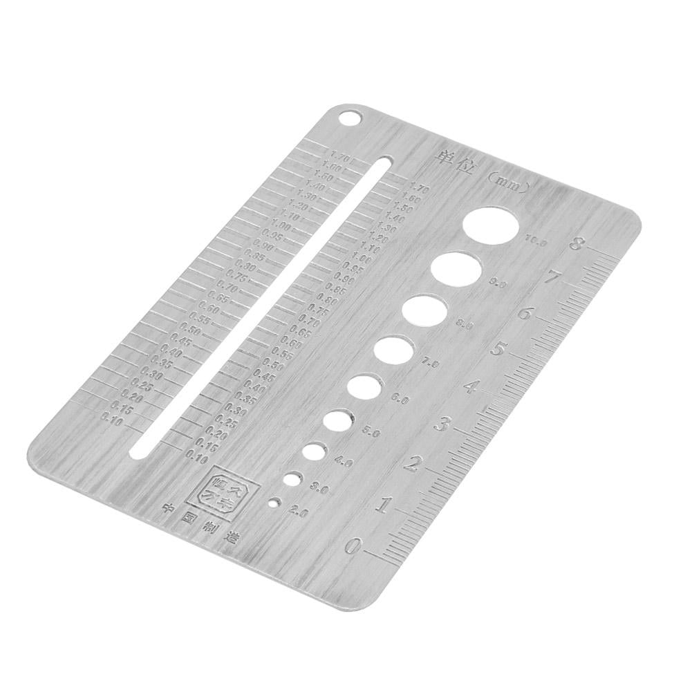 YLSHRF Screw Gauge Plate Stainless Steel Bolt Gauge For Mechanical Bolt