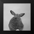 thumbnail image 2 of Atelier B Art Studio 20x20 Black Modern Framed Museum Art Print Titled - LITTLE RABBIT FROM BEHIND, 2 of 5