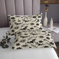 thumbnail image 3 of Erosebridal Cartoon Bat Coverlet Set King, Halloween Bedding Set, Boho Botanical Decor 3 Pieces, 3 of 5