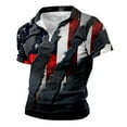 thumbnail image 4 of UAYOTSE American Flag Eagle Shirt for Men, 1776 July Patriotic T-Shirt with Glitter Accents 3XL Black, 4 of 4