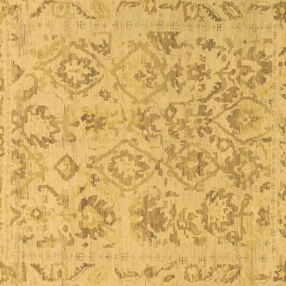 Ahgly Company Indoor Square Oriental Brown Traditional Area Rugs, 3' Square