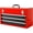 Black, variant on 3 Drawer Metal Tool Box Portable Steel Tool Chest with Metal Latch Closure for Garage, Home and Workbench