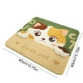 thumbnail image 2 of Rourlinge Cute Cat Pillow Cushion Soft Plush Washable Seat Pads Non Slip Washable Square Cushion Pads for Office, Bedroom and Car, 2 of 5