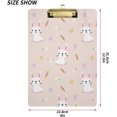thumbnail image 3 of RYLABLUE Rabbit Easter Eggs Clipboard Hardboard Wood Nursing Clip Board and Pull for Standard A4 Letter 13x9 inches, 3 of 5