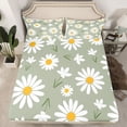 thumbnail image 2 of Homewish Grey Green Cartoon Bed Sheets, Groovy Flower Floral King Sheets, Kawaii Princess Style Sheet Set, Ultra Soft Bedroom Decor, 4 Pieces, 2 of 7