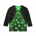 thumbnail image 4 of ITSAME Boys Girls 3/4 Sleeve Shirt, Fashion Casual Xmas Graphic Crewneck Spring Fall Christmas Holiday Tops Multicolor 7T, 4 of 7