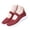 Red, variant on CAIXAI Orthopedic Dress Sneakers Women Arch Support Women Sock Sneakers Comfortable Non-Slip Sole Walking Shoes for Women Mesh Knitted Platform Mary Janes Hands-Free Sock Shoe