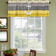 thumbnail image 4 of Nautical Anchor Valances for Windows, Decorative Rod Pocket Window Valance Curtains, Yellow Gray Gradient Wooden Grain Short Curtain Drapes for Kitchen/Bathroom/Living Room, 2 Panels, 42" W x 18" L, 4 of 8
