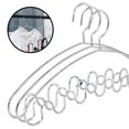 thumbnail image 4 of CNKOO 3Pcs Chrome Tank Tops Hangers - Stainless Steel Closet Organizer Hanger for Tanks Tops, Bra Lingerie, Strap Dress and Camisoles Space Saving, 4 of 8