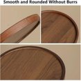 thumbnail image 2 of Walnut Wooden Tray, Rustic Vintage Decorative Tray, Fast Food Style Serving Trays for Eating On Lap, Side Plates for Tea Coffee Breakfast, 2 of 8