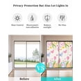 thumbnail image 4 of Window Privacy Film Pink Tulip Easter Stained Glass Window Film Decorative Sun Block Window Cover Pastoral Spring Floral Eggs Window Clings Static Adhesive Sticker for Bathroom 17.7"x39.3", 4 of 7