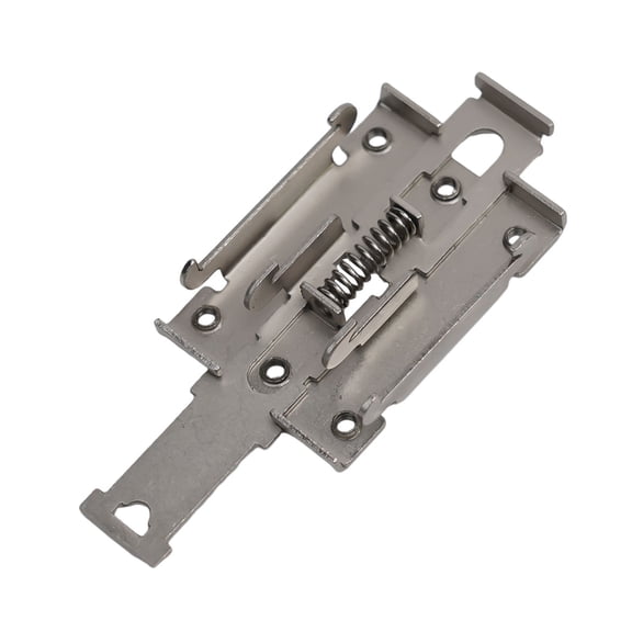 Din 35Mm Solid State Relay Mounting Bracket Fixed Power Switch Guide Rail Buckle 110.5Mm Length Holes 6 For Electronic Parts Silver Smile Home