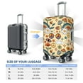 thumbnail image 6 of Daiia 70s Hippie Style Luggage Cover, Thickened Washable Travel Luggage Covers, Elastic Unique Baggage Covers for 18-20 inch Luggage-Large, 6 of 9