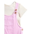 thumbnail image 3 of Wonder Nation Girls Skirtall and Short Sleeve Tee Set, 2-Piece, Sizes 4-10, 3 of 3