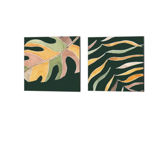 Great Art Now Palm Grove by Melissa Wang 2 Piece Canvas Art Set Each 14W x 14H