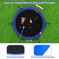 thumbnail image 3 of UIOWIO 10 ft Recreational Trampoline for Kids and Adults Outdoor Trampoline with Basketball Hoop Backyard Trampoline for 1-2 Adults & Toddler with Ladder,Enclosure Net,Blue, 3 of 7