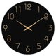 thumbnail image 1 of Wall Clock 12 Inch Silent Non Ticking Wood Wall Clocks Battery Operated Wooden White Modern Simple Wall Clock,Black, 1 of 5
